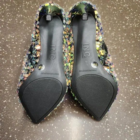 INC Reisa Gold Sequins Dress Booties NWT - Size 7.5 - Picture 6 of 7